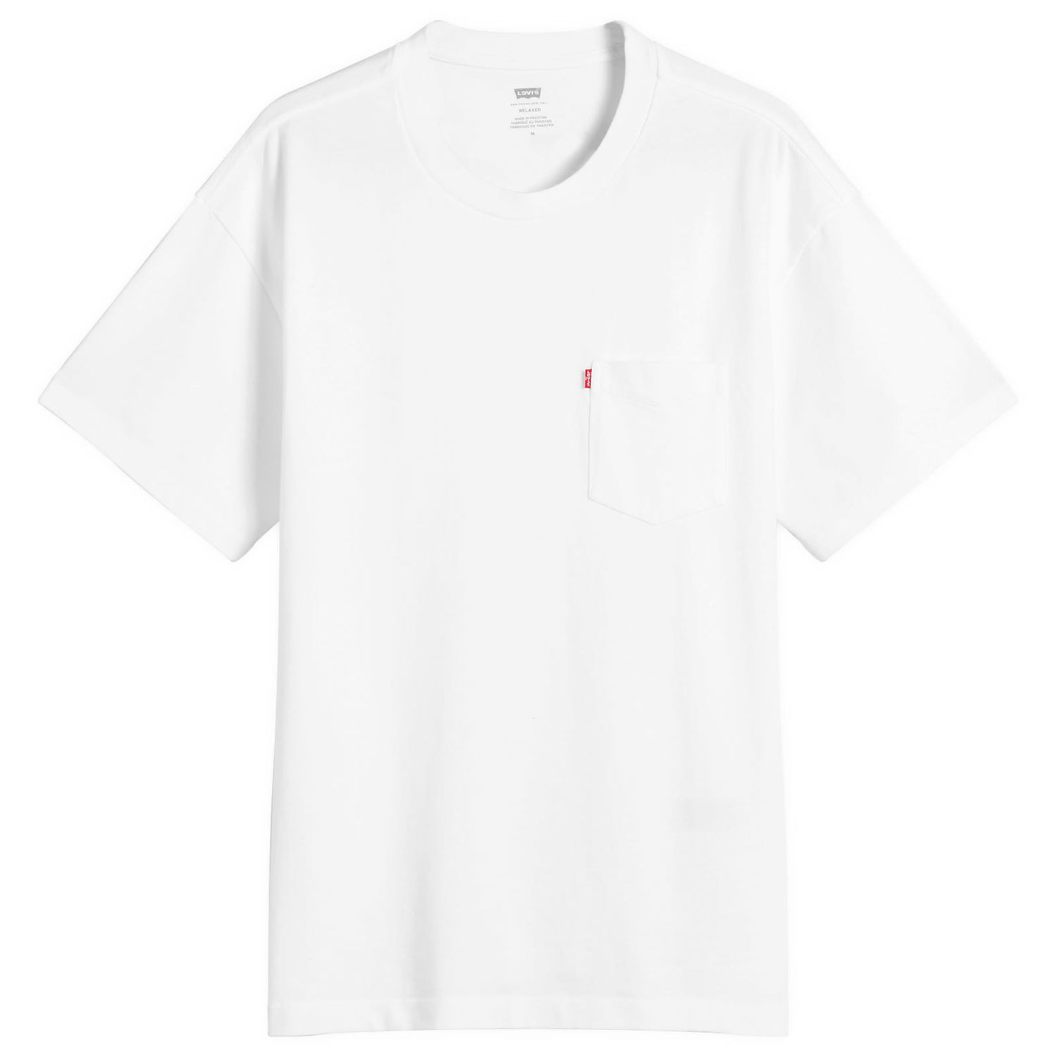 Tričko Levi's Men's Red Tab Heavyweight Pocket Tee Biela | A8605-0000-WHT, 1
