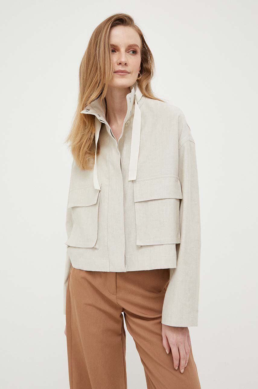 Bunda CALVIN KLEIN Jacket Béžová | K20K205627.PPYX, 0