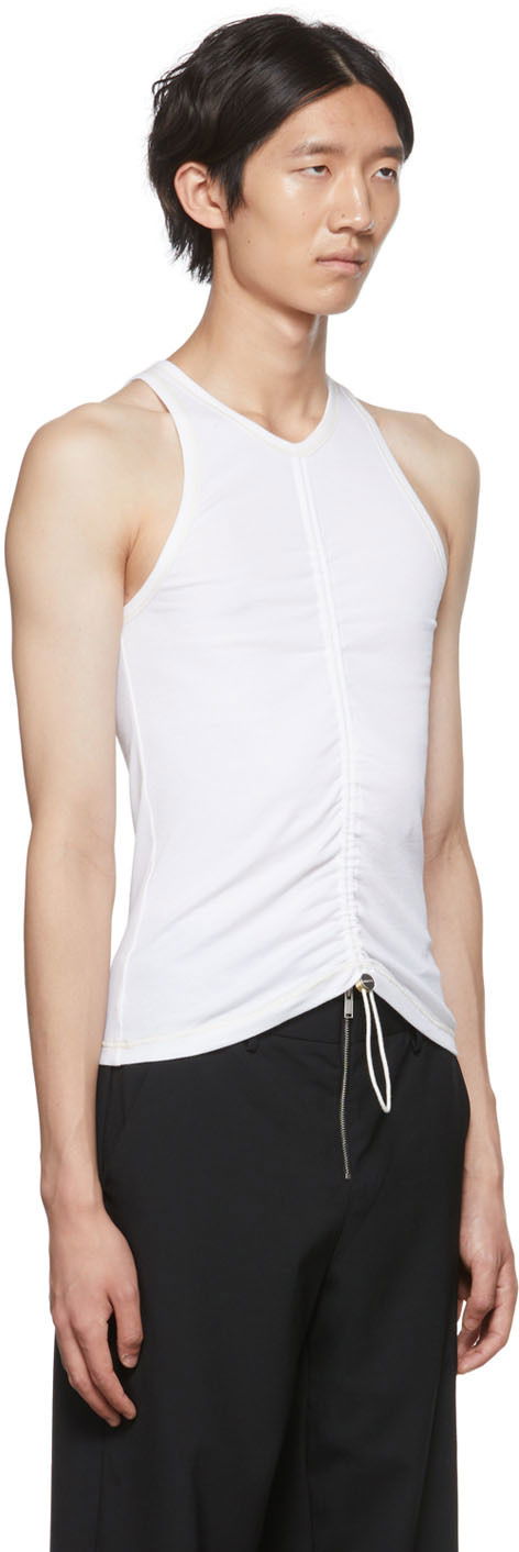 Tielko Dion Lee Ruched Tank Top Biela | C3042S22, 1