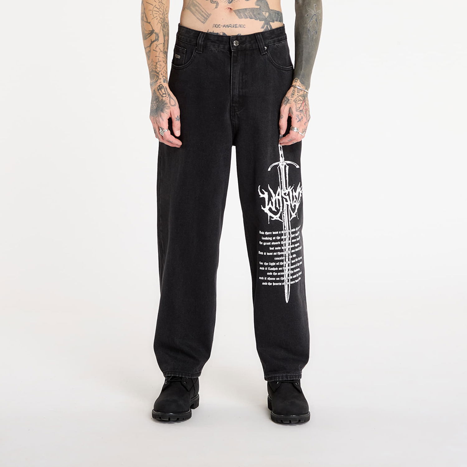 Džínsy Wasted Paris Pants Sword Casper 34 Čierna | WP_000335, 0