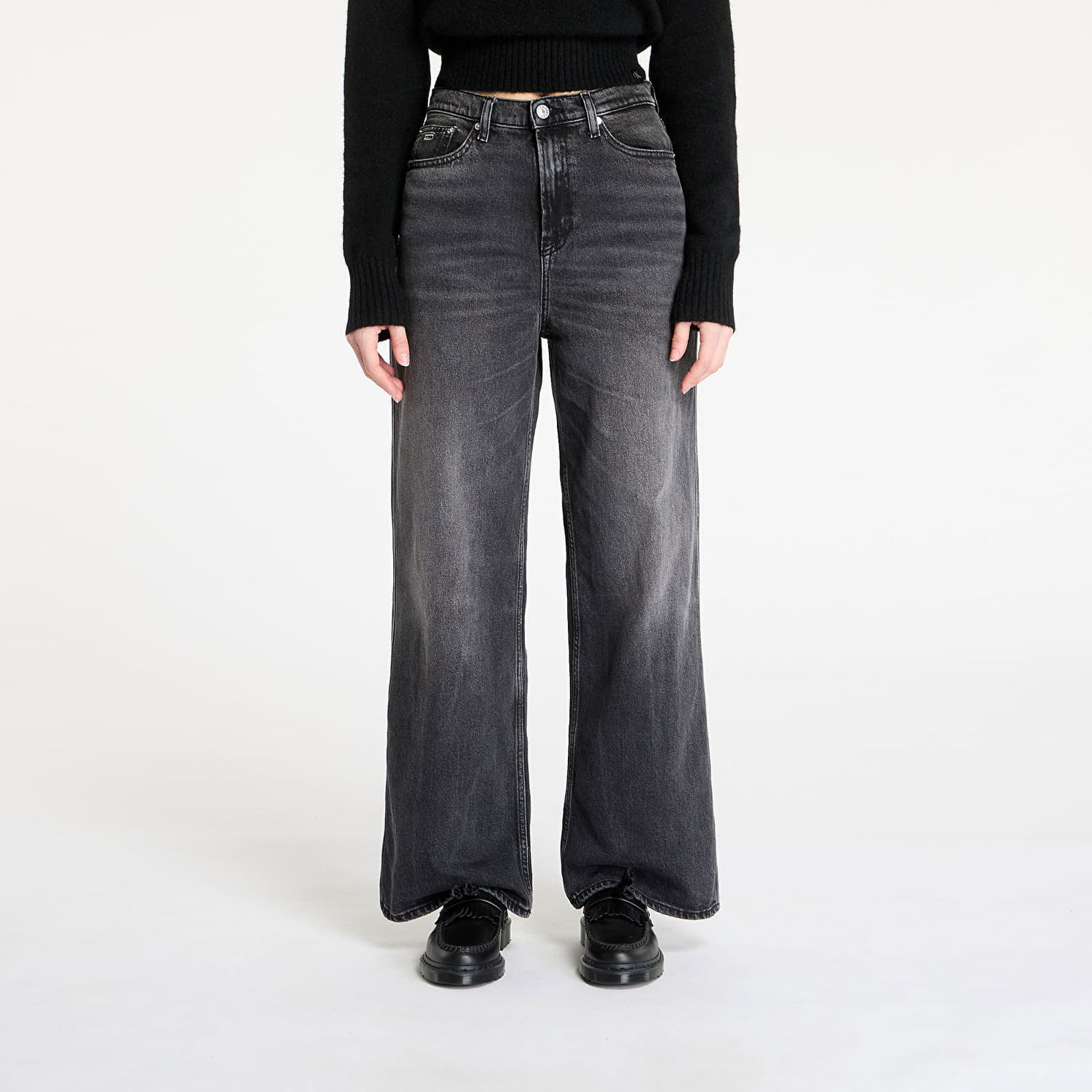 Džínsy Tommy Hilfiger Tommy Jeans Claire High Rise Wide Leg Jeans W28/L32 Čierna | DW0DW19578 1BZ, 0