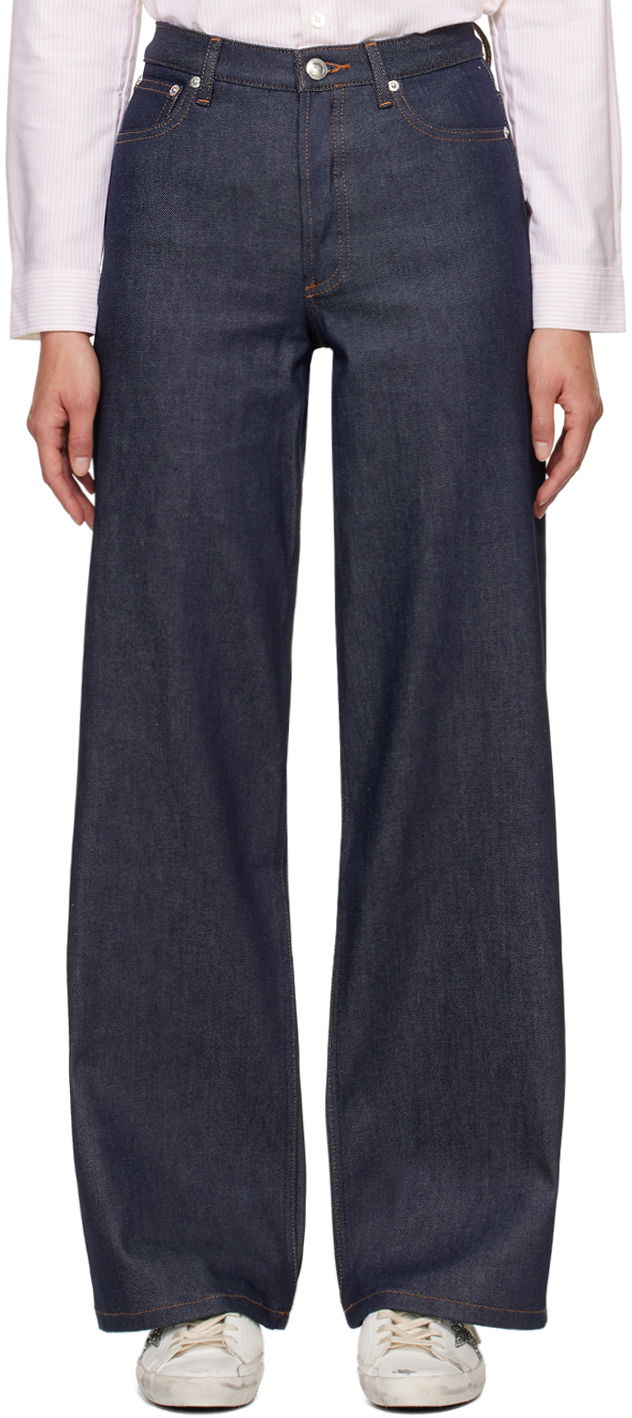 Džínsy A.P.C. Elisabeth Jeans Modrá | COZZI-F09181, 0