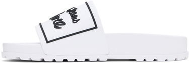 Tenisky a topánky Versace Versace Jeans Couture Logo Shelly Pool Slides Biela | E78VA3SQ2_E71352, 2