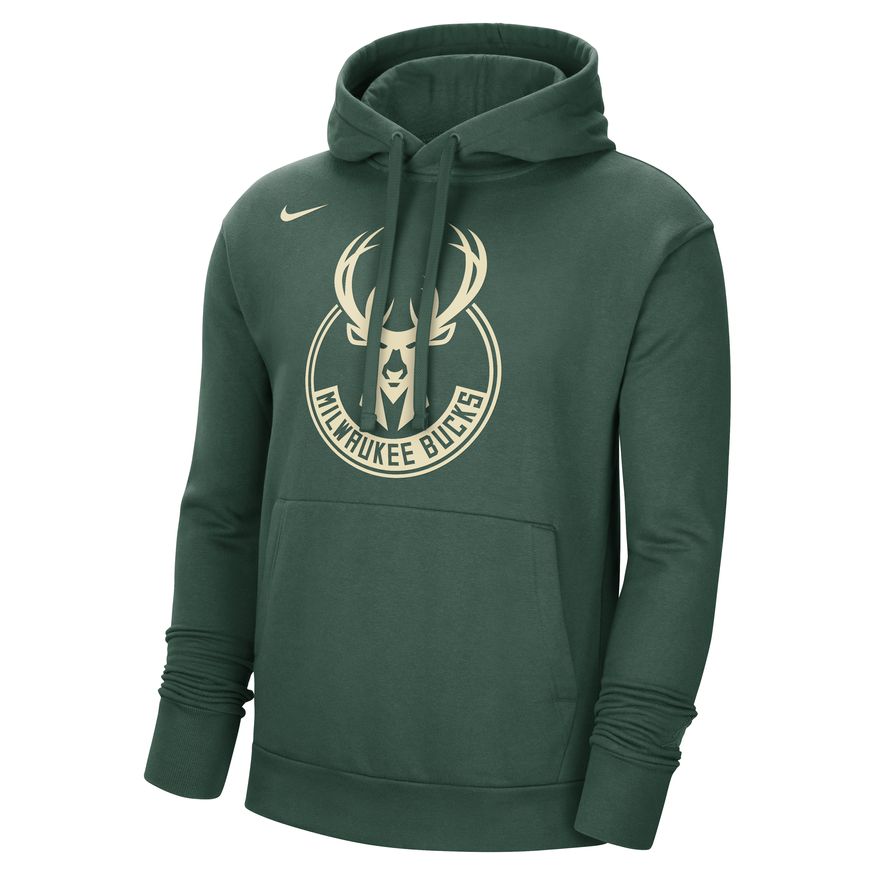 Mikina Nike NBA Milwaukee Bucks Essential Fleece Pullover Hoodie Zelené | DR9415-323, 0