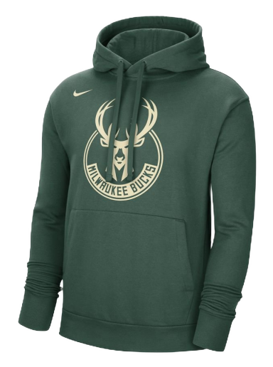 Mikina Nike NBA Milwaukee Bucks Essential Fleece Pullover Hoodie Zelené | DR9415-323
