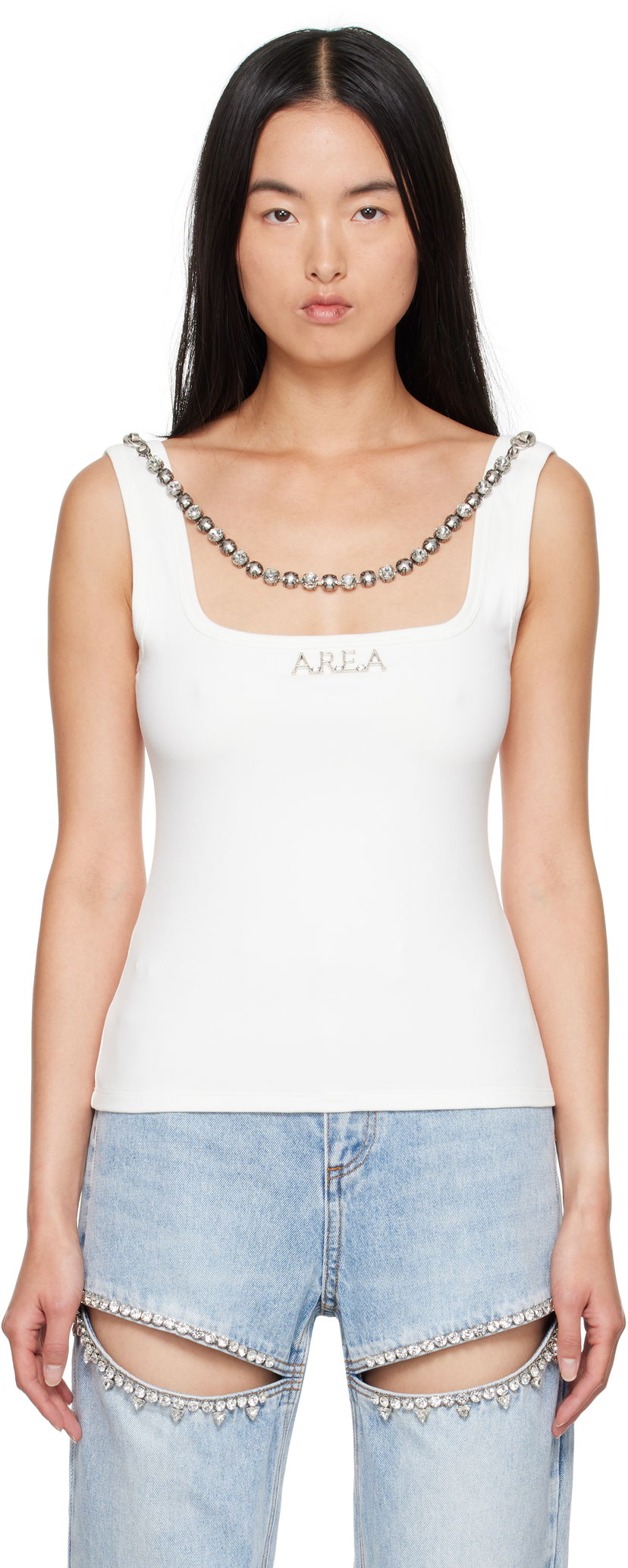 Tielko Area Tank Top Biela | 0000TP0021FA01