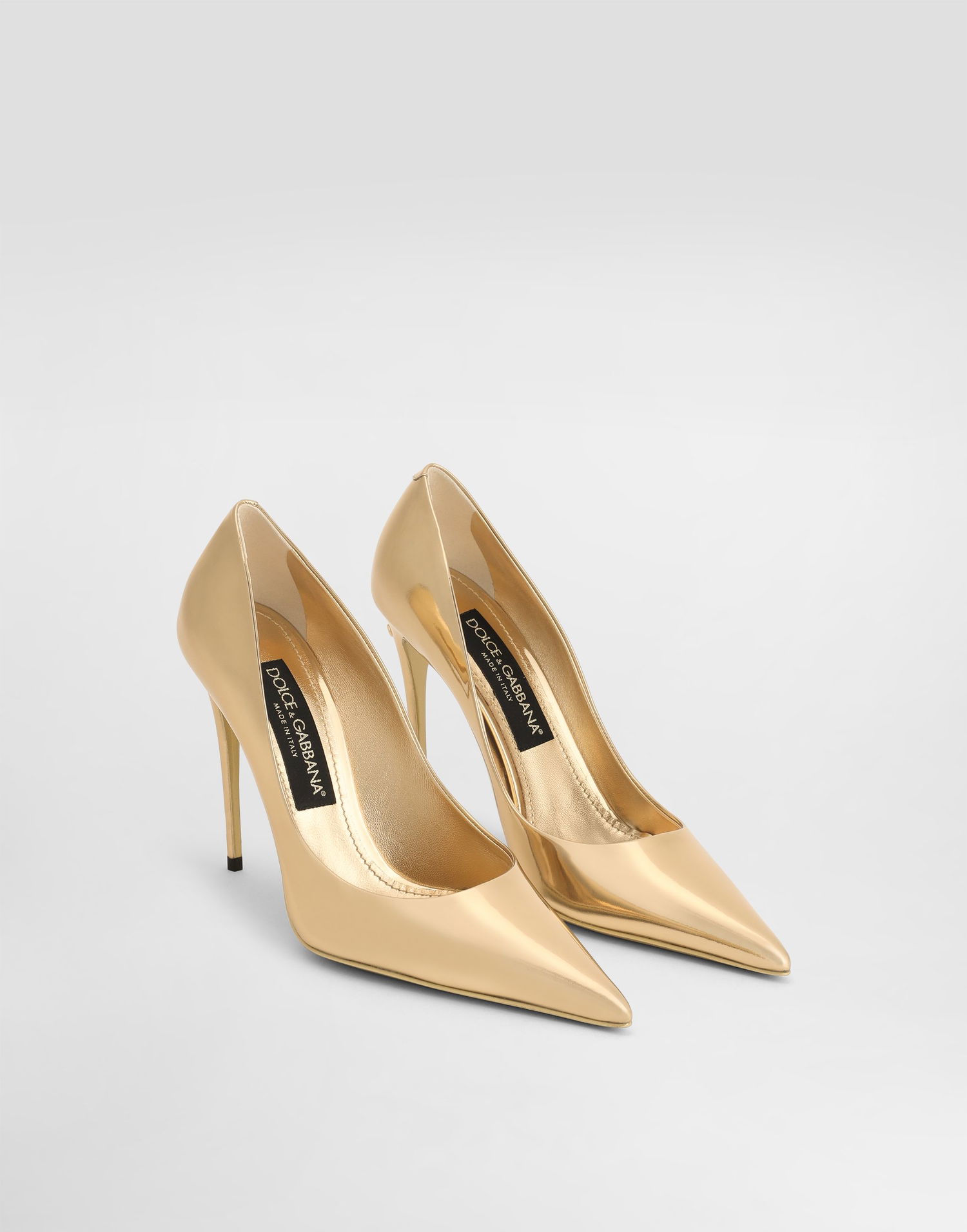 Tenisky a topánky Dolce & Gabbana Calfskin Pumps With Metal Heel Metalická | CD1841AY82889869, 1