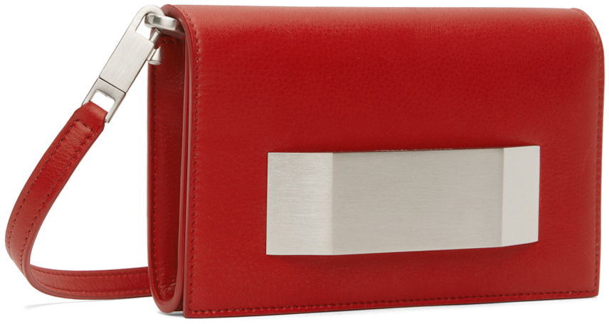 Peňaženka Rick Owens Rick Owens Calfskin Clutch Červená | RA01D0422 LCN, 1