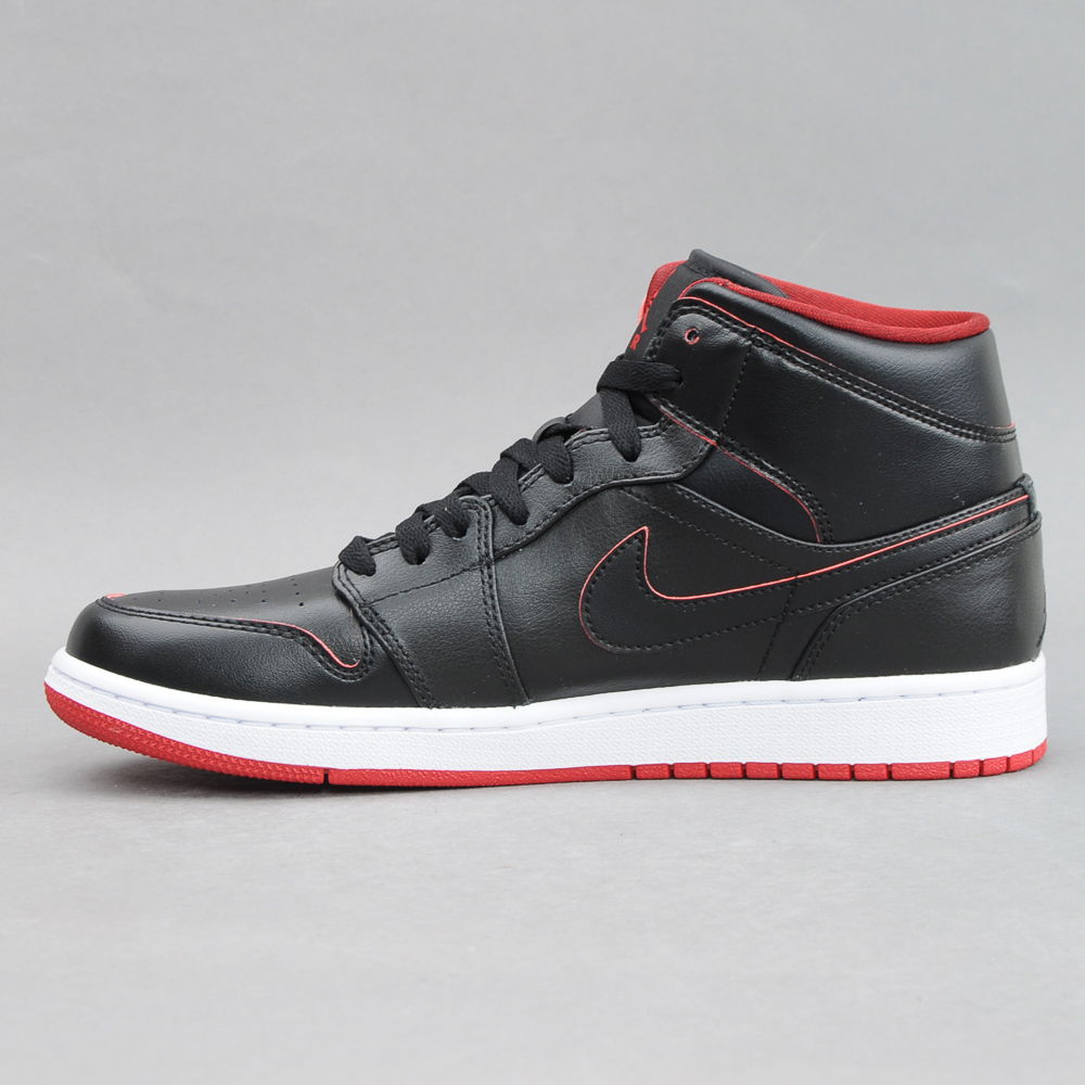 Tenisky a topánky Jordan Air Jordan 1 Mid ''Black Red'' Čierna | 554724-028, 0