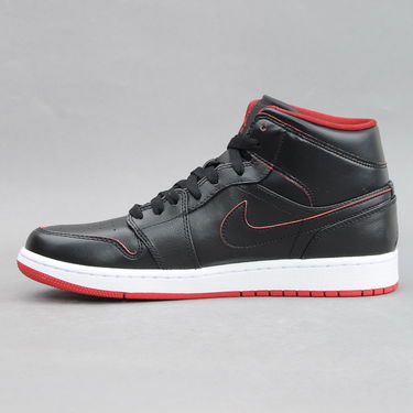Tenisky a topánky Jordan Air Jordan 1 Mid ''Black Red'' Čierna | 554724-028, 0