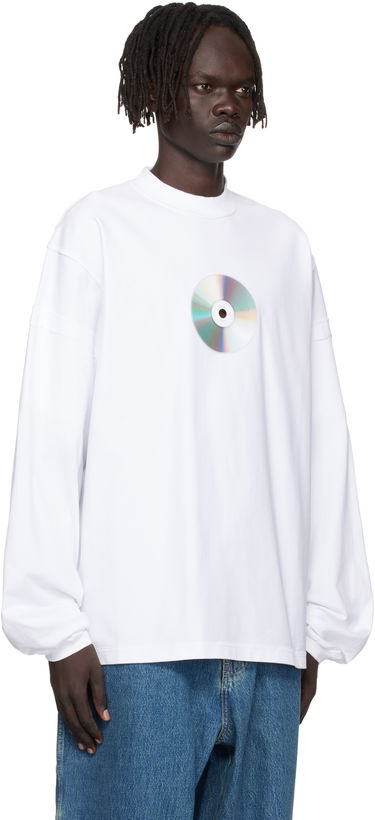 Tričko VETEMENTS Vetements CD Reworked Long Sleeve T-Shirt Biela | UH76LS780W, 1