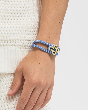 Náramok Casablanca Cord Bracelet with Clover Clasp Modrá | APF25-JW-294-03, 1