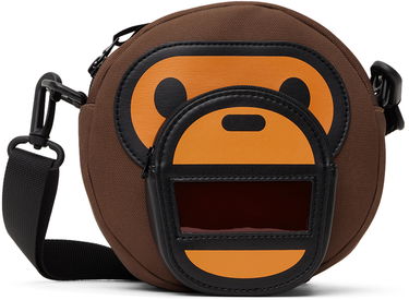 Taška cez rameno BAPE Baby Milo Round Crossbody Bag Hnedá | 002BAK303004K, 0