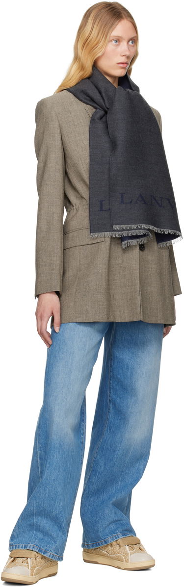 Šál LANVIN Lanvin Logo Woven Scarf Béžová | 6L3518 J6060, 3