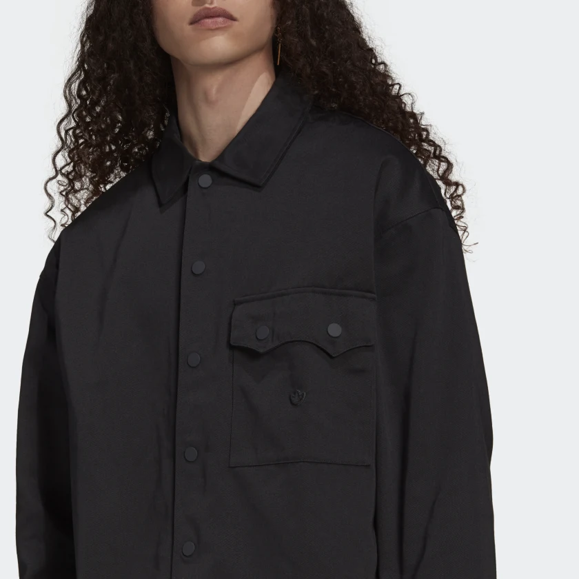 Bunda adidas Originals adidas Adicolor Twill Jacket Čierna | H11365, 1