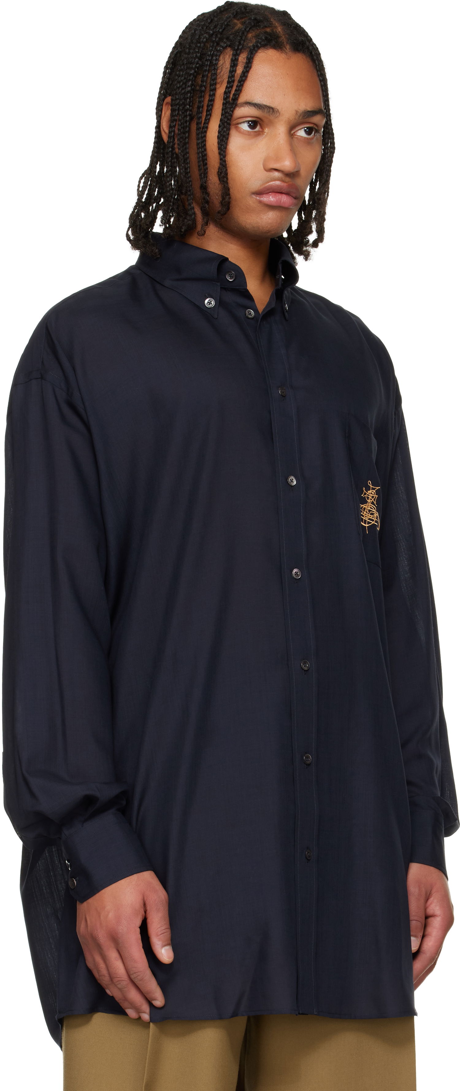 Košeľa Vivienne Westwood Vivienne Westwood Oversized Shirt Navy | 35010021-W017A-, 1