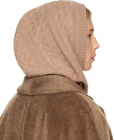 Klobúk Max Mara Romana Cable-Knit and Ribbed Balaclava Béžová | 2524576012600, 2