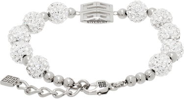 Náramok Givenchy Crystal Embellished 4G Logo Charm Bracelet Metalická | BF20HPF05M040, 1