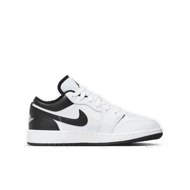 Tenisky a topánky Jordan Air Jordan 1 Low "White Black" GS Biela | 553560-132, 3