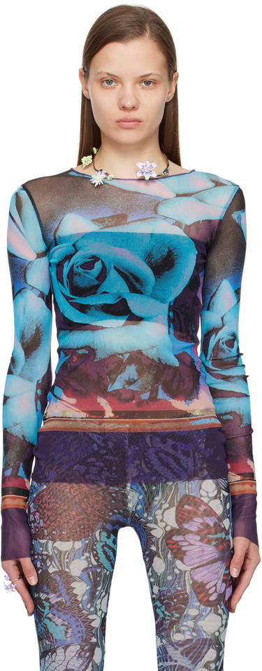 Tričko Jean Paul Gaultier Roses Print Long Sleeve T-Shirt Rôznofarebný | 24/25-U-TO132-T547-275020, 0
