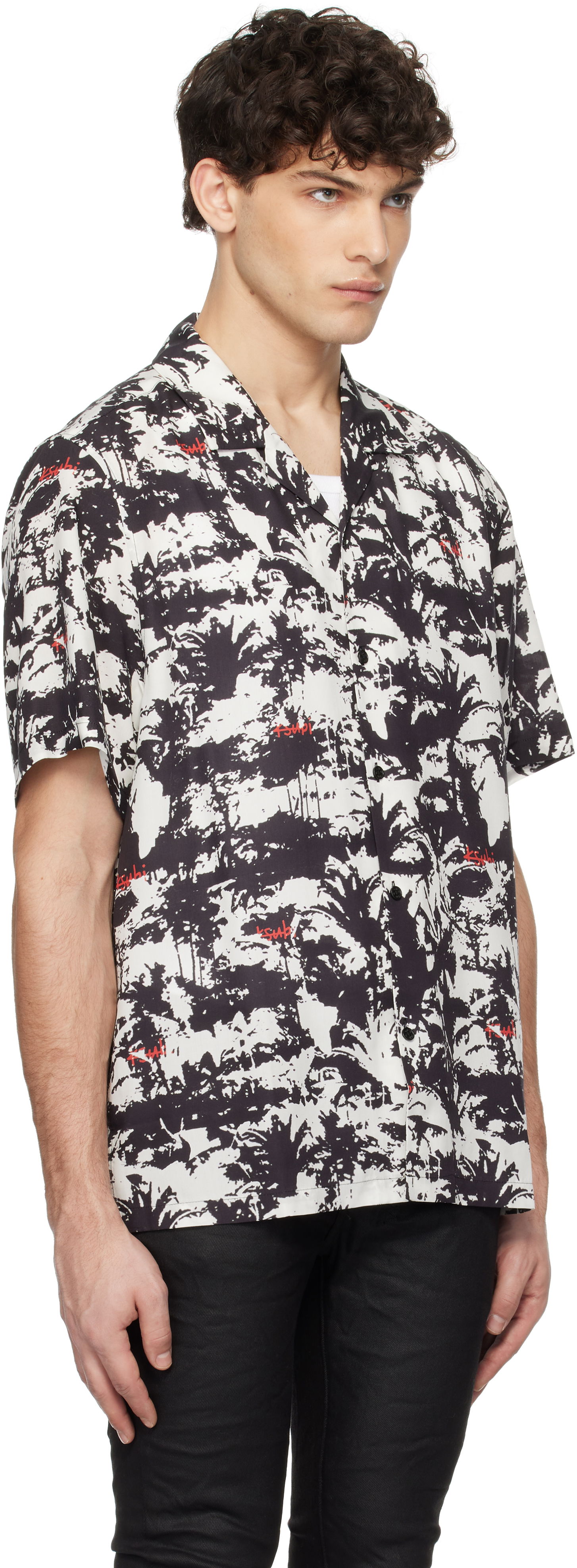 Košeľa Ksubi Ksubi Palmtree Resort Shirt Biela | MPS25SH018, 1
