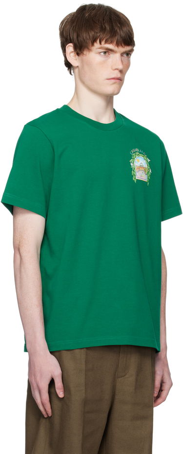 Tričko Casablanca Casablanca L'Arche De Tennis T-Shirt Zelené | MPF25-JTS-001-17-EX-FLANNELS, 1