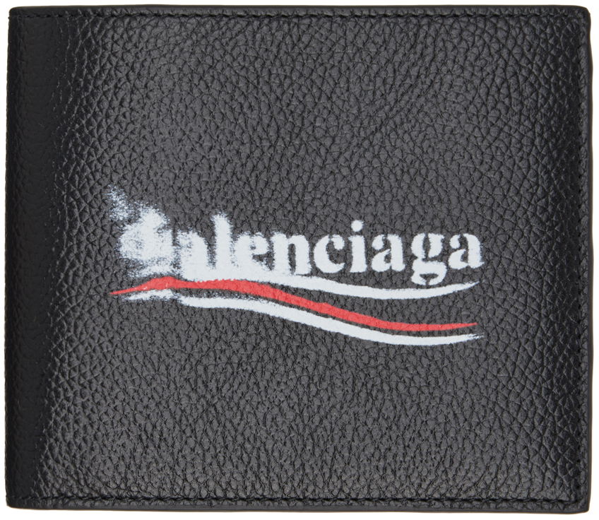 Black Political Stencil Bifold Wallet