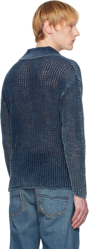 Sveter Diesel Diesel K-Squared Open Knit Polo Modrá | A17534-0CBDP-8AT, 2