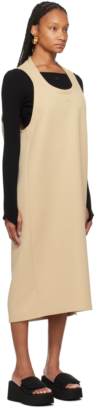 Šaty Courrèges Courrèges Holistic Midi Dress Béžová | 124CRO367PL0007, 1
