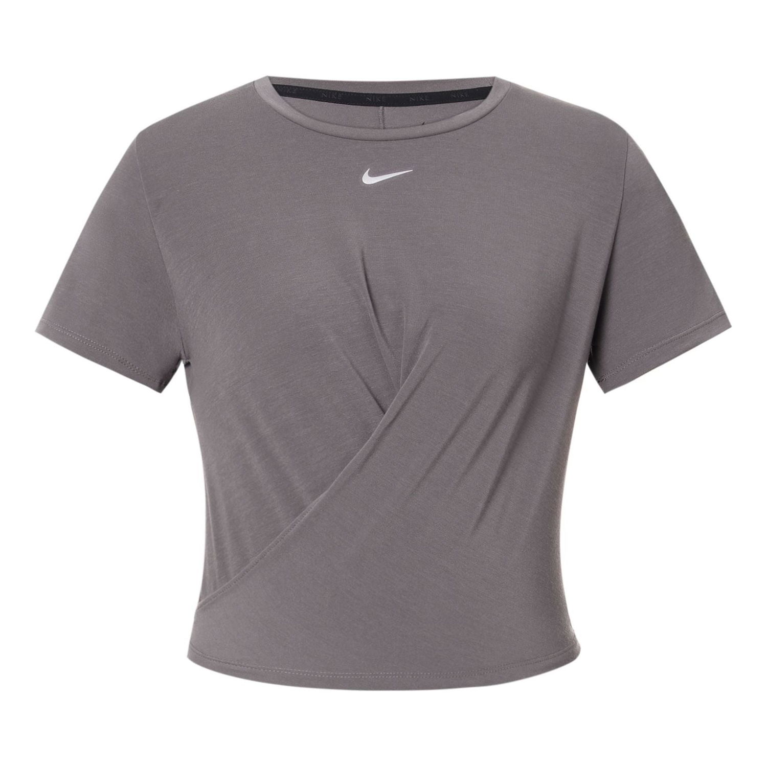 Crop Top Nike Nike One Luxe Dri-FIT Standard Fit Twist Front Training Crop Top Šedá | DD4922-202, 0