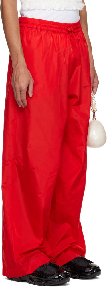 Tepláky Simone Rocha Simone Rocha Wide Leg Track Pants Červená | 4146D 1067, 1