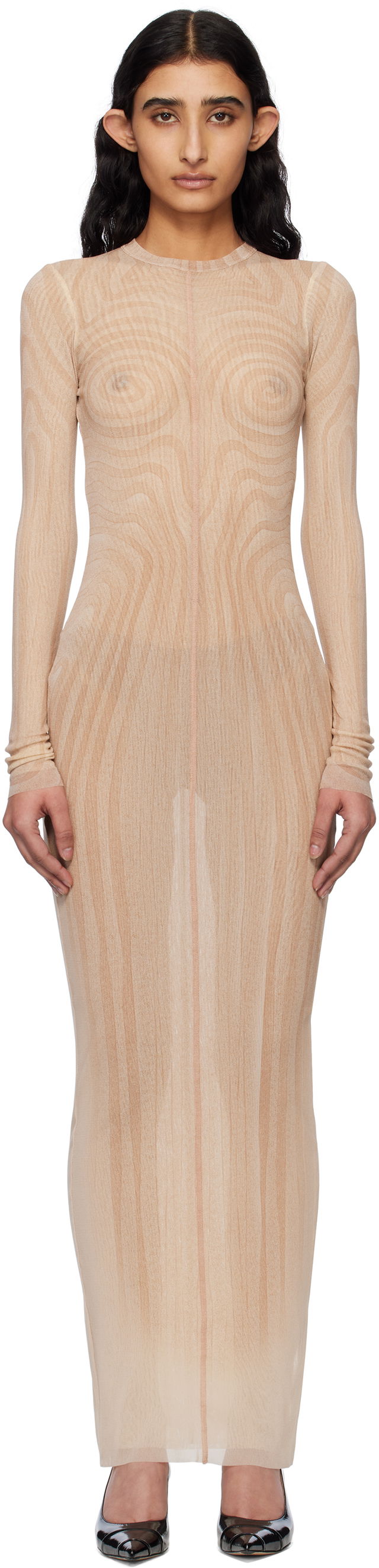 Jean Paul Gaultier 'The Long Spirale' Maxi Dress