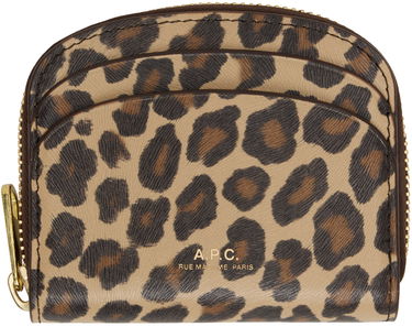 Peňaženka A.P.C. Demi-Lune Mini Compact Coin Pouch Hnedá | PXBUR-F63437, 0