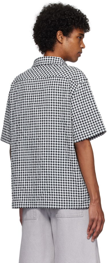 Košeľa Marni Marni Gingham Seersucker Shirt Čierna | CUMU0331S0 UTN929, 2