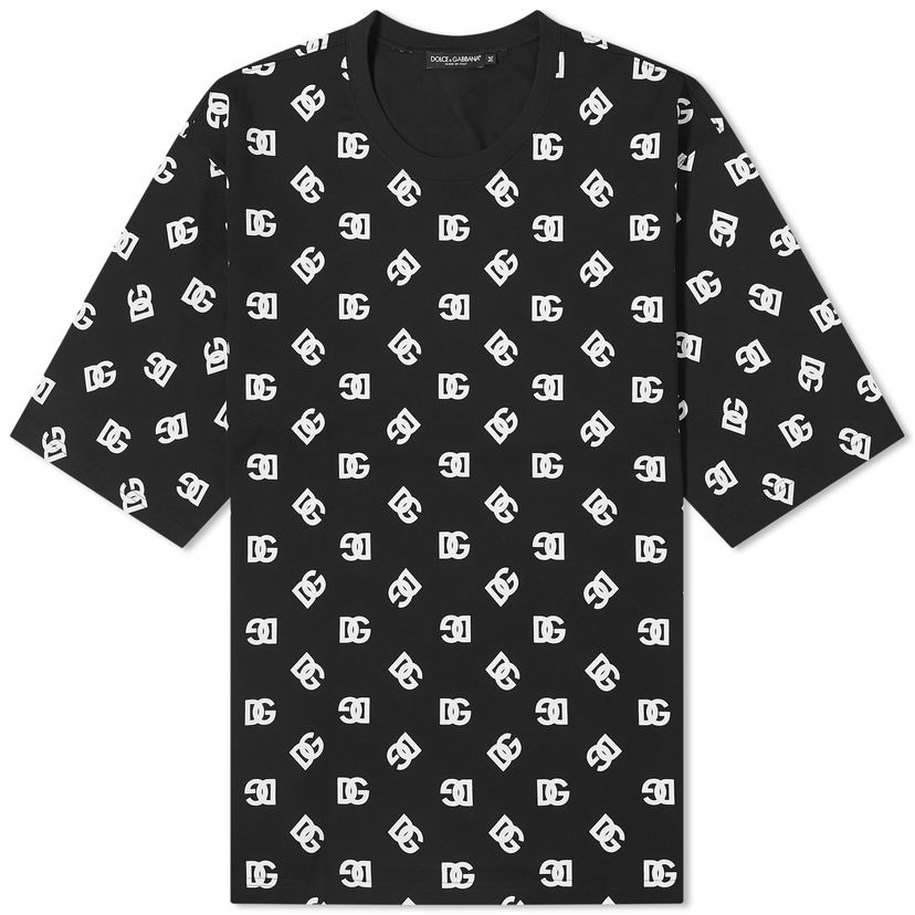 Tričko Dolce & Gabbana Monogram Logo Print T-Shirt Čierna | G8PB8TG7L5E-N0000