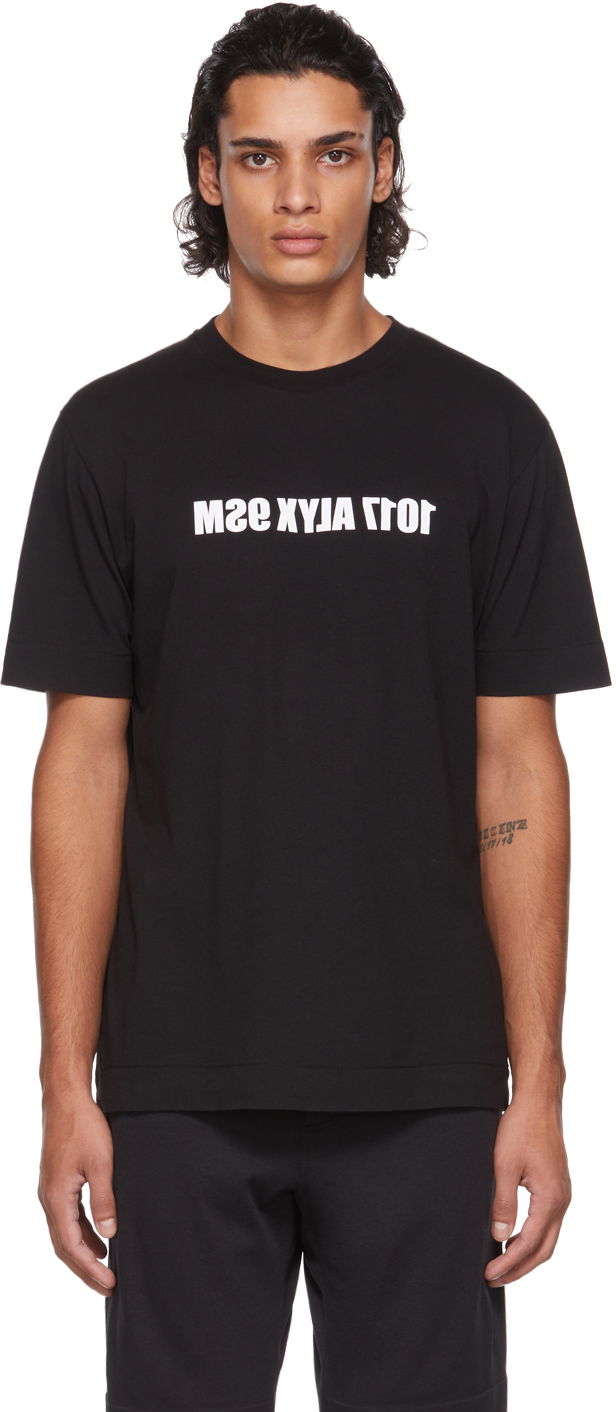 Tričko 1017 ALYX 9SM Alyx Mirrored Logo T-Shirt Čierna | AAMTS0220FA01.F21