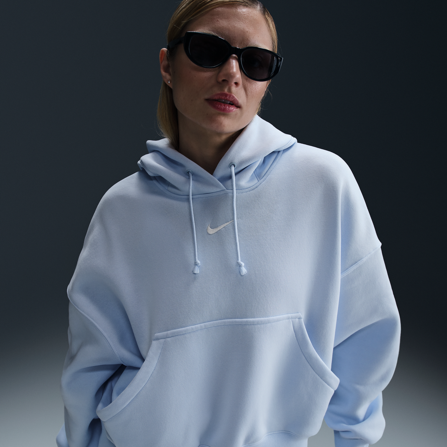 Mikina Nike Nike Sportswear Phoenix Fleece Hoodie Modrá | DQ5858-423, 1