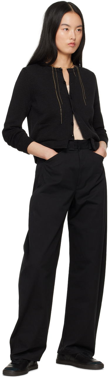 Sveter LEMAIRE LEMAIRE Cropped Knit Cardigan Čierna | TO1209 LK1022, 3