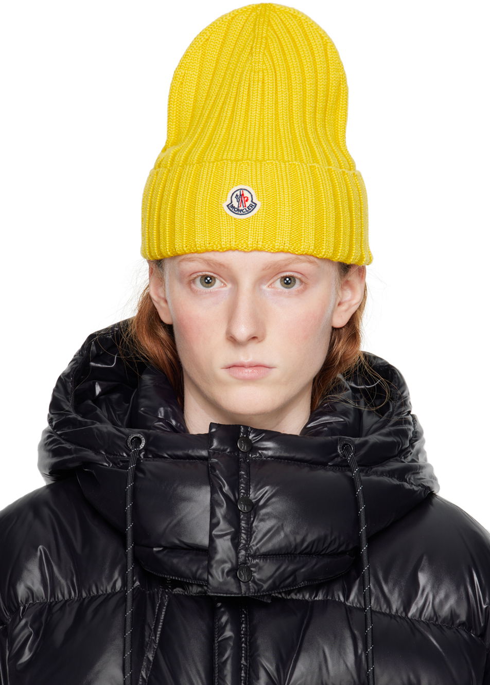 Kulicha Moncler Logo Beanie Žltá | I10933B00016A9327, 0
