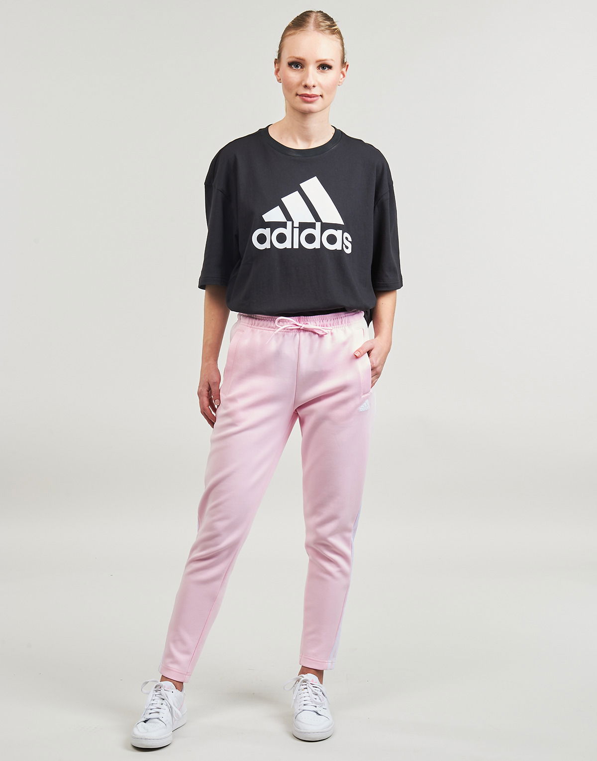 Tepláky adidas Originals Tracksuit bottoms adidas W FI 3S SLIM PT Ružová | IS3676, 1