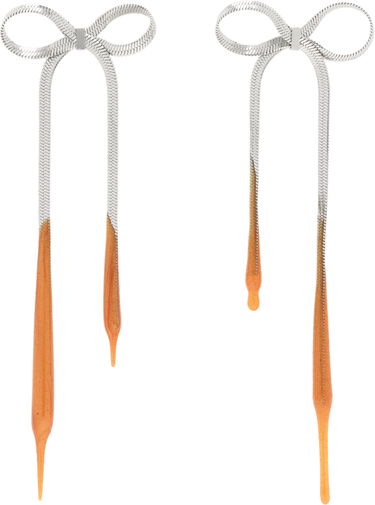 Náušnice Ottolinger Ottolinger Laced Bow Earrings Oranžová | 12590032502, 0