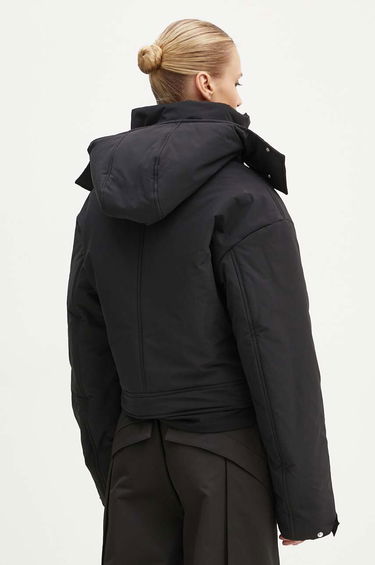 Prešívaná bunda HELIOT EMIL Cropped Asymmetrical Puffer Jacket Čierna | PREAW24.W.02.132, 2