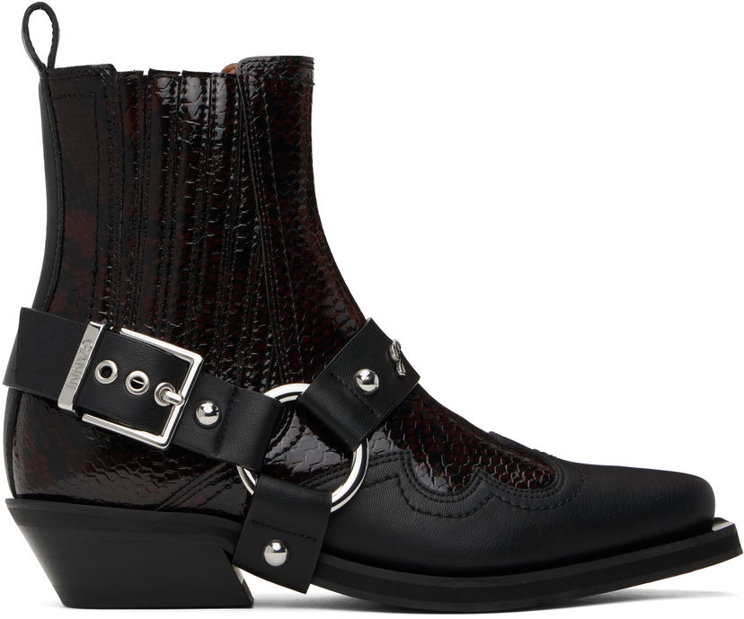 Doplnky GANNI GANNI Low Cut Western Chelsea Boots Čierna | S2855