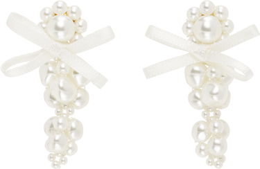 Náušnice Simone Rocha Simone Rocha Petite Bow Cluster Earrings Biela | ERG545 0904, 0