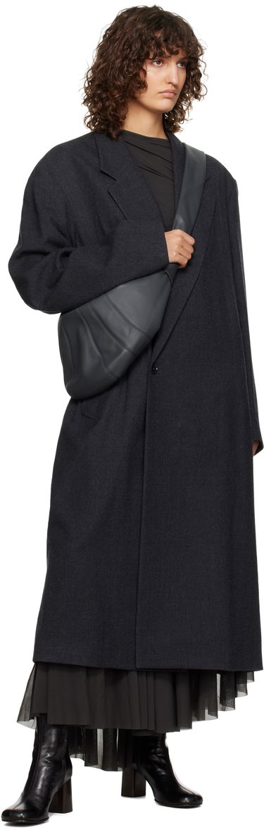 Kabelka LEMAIRE Medium Croissant Leather Shoulder Bag Šedá | BG0001 LL095, 3