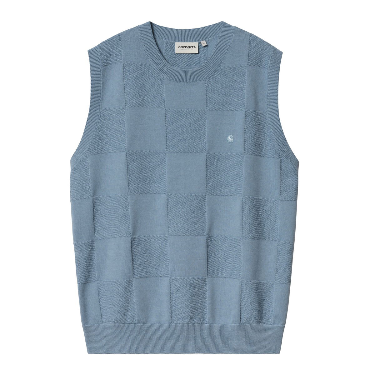 Sveter Carhartt WIP Checkered Knit Vest Modrá | I034544_6, 0
