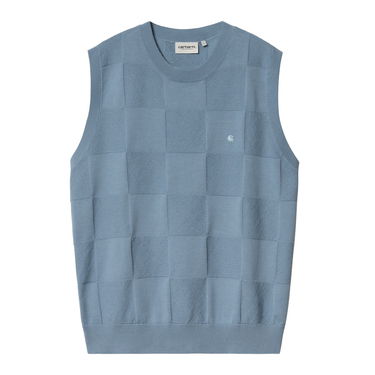 Sveter Carhartt WIP Checkered Knit Vest Modrá | I034544_6, 0
