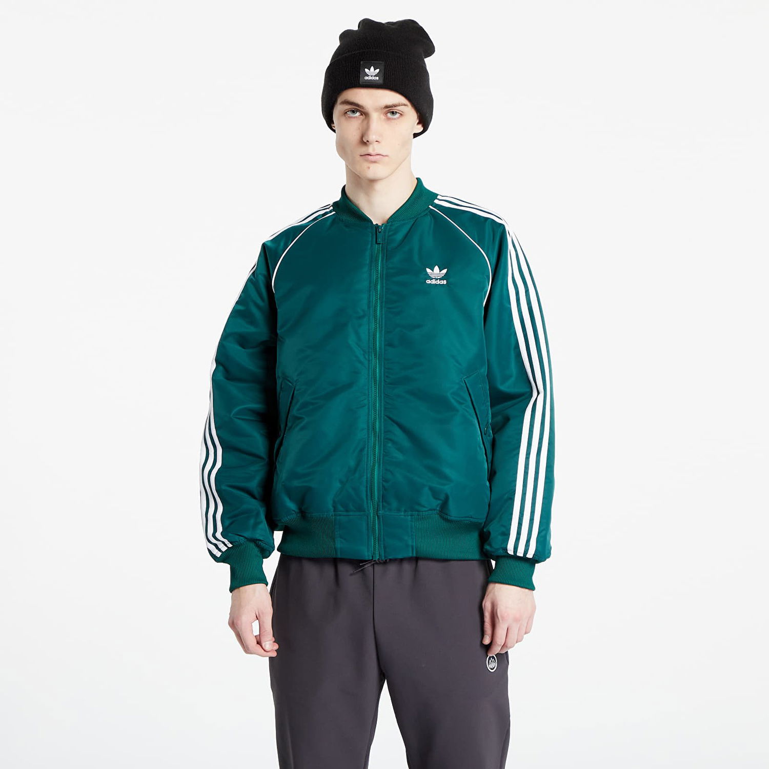 Bomber bunda adidas Originals Premium College Bomber Jacket Zelené | HZ0693, 0