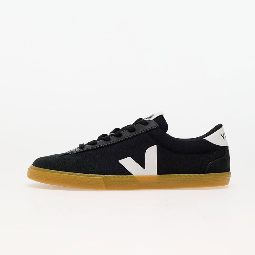 Tenisky a topánky Veja Volley Canvas Black/ WHite/ Natural Čierna | VO0103529B