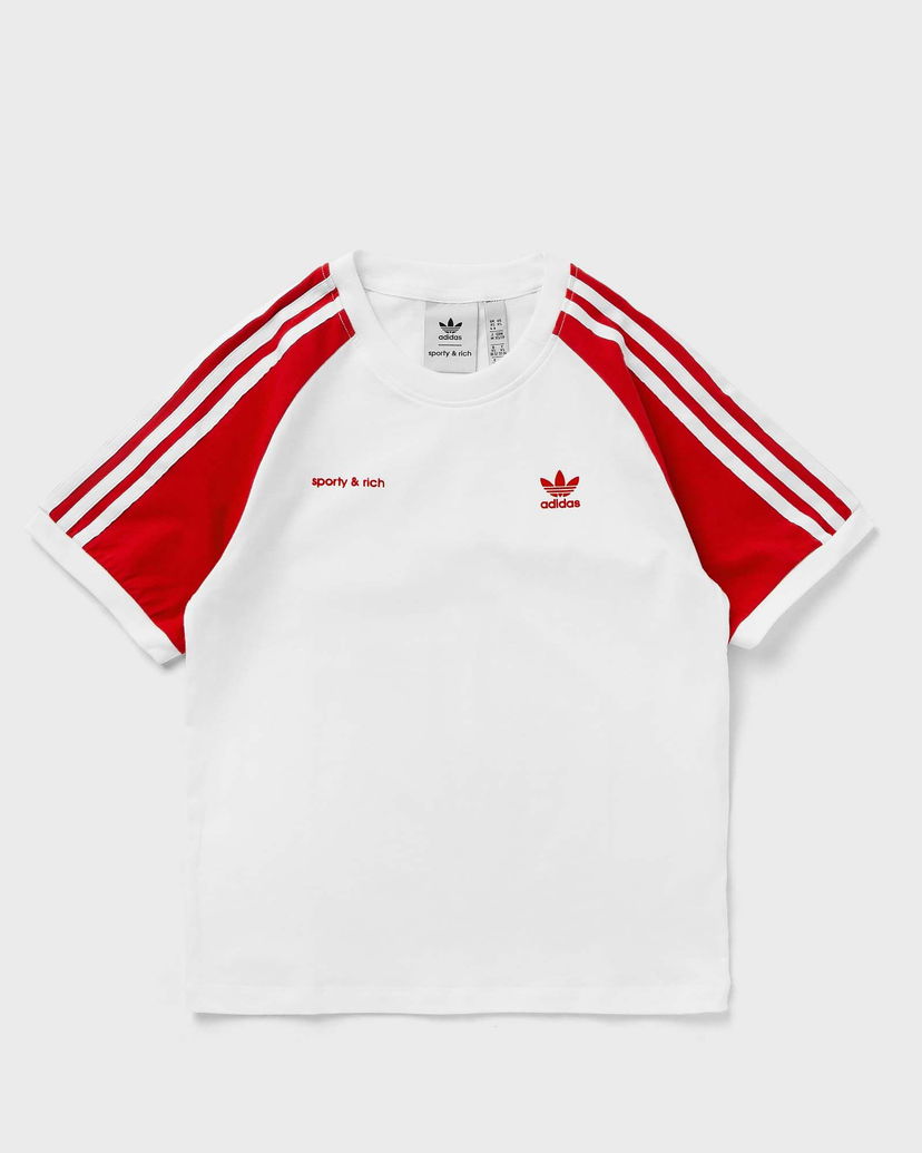 Tričko adidas Originals Adidas X Sporty & Rich TEE women Shortsleeves white in size:L Červená | JI9274